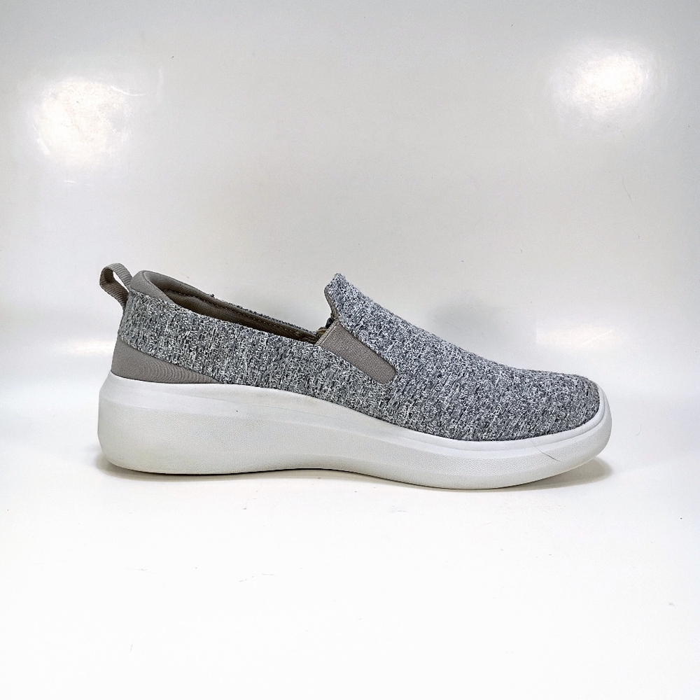 Ryka Ally Womens 7 Gray Heather Side Zip Slip On Sneakers - Picture 3 of 10